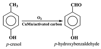 Graphical abstract: Copper and manganese: two concordant partners in the catalytic oxidation of p-cresol to p-hydroxybenzaldehyde