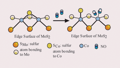 Graphical abstract: Fraction of the CoMoS phases accessible to NO in Co–Mo hydrodesulfurization catalysts