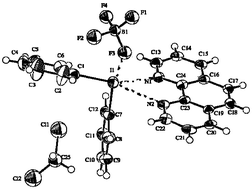 Graphical abstract: Solid state structures of pentacoordinated λ3-iodanes with a trigonal bipyramidal geometry: synthesis of diphenyl- and alkynyl(phenyl)-λ3-iodane complexes with 1,10-phenanthroline