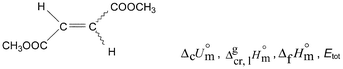 Graphical abstract: Thermochemistry of (E)- and (Z)-disubstituted alkene species: a combined experimental and theoretical investigation of isomeric dimethyl fumarate and dimethyl maleate