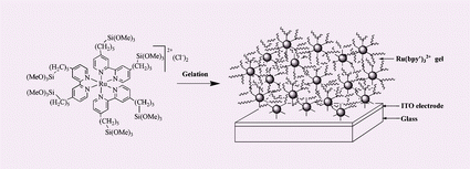 Graphical abstract: Organosilicate thin film containing Ru(bpy)32+ for an electrogenerated chemiluminescence (ECL) sensor