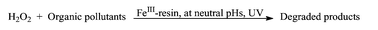 Graphical abstract: An efficient approach for the photodegradation of organic pollutants by immobilized iron ions at neutral pHs