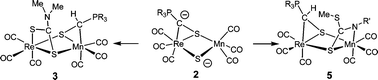 Graphical abstract: Building of dithiocarbamate and dithiocarbimate ligands within a heterobimetallic core