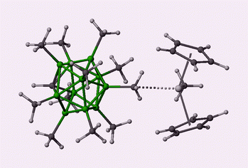 Graphical abstract: [Cp2ZrMe(12-μ-Me-1-closo-CB11HMe10)]: a transition metal complex of a highly-methylated carborane anion