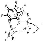 Graphical abstract: Intra- and inter-molecular C–H⋯F–C and N–H⋯F–C hydrogen bonding in secondary amine adducts of B(C6F5)3: relevance to key interactions in alkene polymerisation catalysis