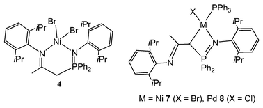 Graphical abstract: Nickel and palladium phosphinimine-imine ligand complexes