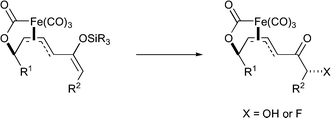 Graphical abstract: 1,5-Asymmetric induction of chirality using π-allyltricarbonyliron lactone complexes: highly diastereoselective synthesis of α-functionalised carbonyl compounds