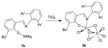 Graphical abstract: The synthesis, structure and catalytic activity of mono(salicylaldiminato) titanium complexes