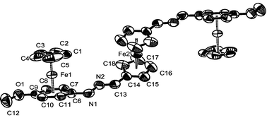 Graphical abstract: Preparation, characterization and electrochemical and X-ray structural studies of new conjugated 1,1′-ferrocenediyl-ended [CpFe-arylhydrazone]+ salts