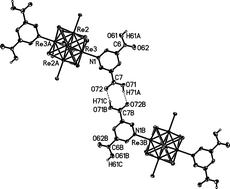 Graphical abstract: Hydrogen-bonded supramolecular arrays of the [Re6(μ3-Se)8]2+ core-containing clusters