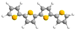 Graphical abstract: Preparation of highly pure quaterthiophene and role of impurities on its photoluminescence properties