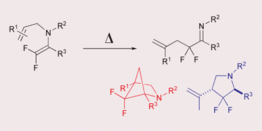 Graphical abstract: Unusual reactions of N-allylic difluoroenamines under thermal conditions