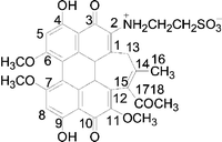 Graphical abstract: A novel amphiphilic 2-taurine substituted hypocrellin B (THB) and its photodynamic activity