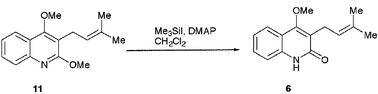 Graphical abstract: Demethylation of 2,4-dimethoxyquinolines: the synthesis of atanine