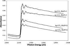 Graphical abstract: Extended X-ray absorption fine structure (EXAFS) characterisation of the hydroformylation of oct-1-ene by dilute Rh–PEt3 catalysts in supercritical carbon dioxide