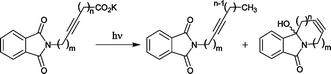 Graphical abstract: Synthesis of cycloalkynes via photochemical decarboxylation of ω-phthalimidoalkynoates