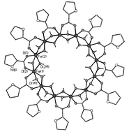 Graphical abstract: An Fe(iii) wheel with a zwitterionic ligand: the structure and magnetic properties of [Fe(OMe)2(proline)]12[ClO4]12