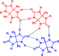 Graphical abstract: A unique hydrogen bonding network in the crystal structure of 3a,6a-diphenylglycoluril