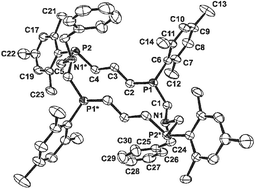 Graphical abstract: Unexpected formation of a novel macrocyclic tetraphosphine: (RSSR)-1,9-dibenzyl-3,7,11,15-tetramesityl-1,9-diaza-3,7,11,15-tetraphosphacyclohexadecane