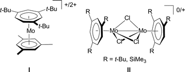 Graphical abstract: Mono- and dinuclear molybdenum complexes with sterically demanding cycloheptatrienyl ligands