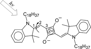 Graphical abstract: Electronic structure and photochemistry of squaraine dyes: basic theoretical analysis and direct detection of the photoisomer of a symmetrical squarylium cyanine