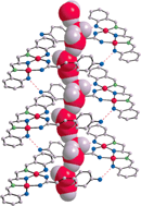 Graphical abstract: Helical supramolecular host with aquapores anchoring alternate molecules of helical water chains