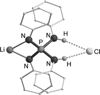 Graphical abstract: From the tetra(amino) phosphonium cation, [P(NHPh)4]+, to the tetra(imino) phosphate trianion, [P(NPh)4]3−, two-faced ligands that bind anions and cations