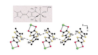 Graphical abstract: First cation radical salt of a tetrathiafulvalene–based phosphine metal complex