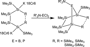 Graphical abstract: Open, cyclic, and bicyclic compounds of double silylated phosphorus and boron