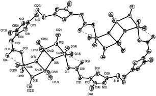 Graphical abstract: A novel self-assembling synthesis and crystal structure of 40-membered macrocyclic complex containing eight-tin