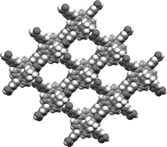 Graphical abstract: Complexes of hexamethylenetetramine with zinc-tetraarylporphyrins, and their assembly modes in crystals as clathrates and hydrogen-bonding network polymers