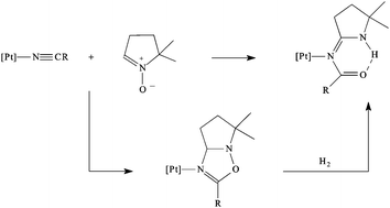 Graphical abstract: Unprecedented single-pot synthesis of nitrile-derived ketoimino platinum(ii) complexes by ring opening of Δ4-1,2,4-oxadiazolines