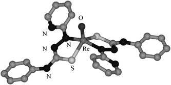 Graphical abstract: Pyridylthiocarbazide complexes of rhenium with potential radiopharmaceutical applications