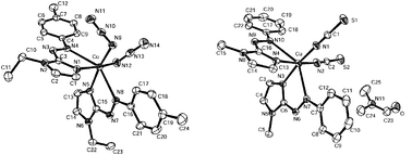 Graphical abstract: Copper coordination compounds of chelating imidazole-azo-aryl ligand. The molecular structures of bis[1-ethyl-2-(p-tolylazo)imidazole]-bis-(azido)copper(ii) and bis[1-methyl-2-(phenylazo)imidazole]-bis(thiocyanato)copper(ii)
