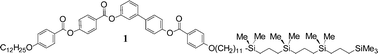 Graphical abstract: The carbosilane unit as a stable building block for liquid crystal design: a new class of ferroelectric switching banana-shaped mesogens