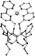 Graphical abstract: Influence of the coordination geometry on the physicochemical properties of a copper(ii) complex with a tailor-made calixarene-based ligand bearing dipyridyl pendants. An ESR, UV-Vis and CV study