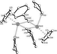 Graphical abstract: Syntheses, structures and magnetic properties of Mn(ii) dimers [CpMn(μ-X)]2 (Cp = C5H5; X = RNH, R1R2N, C [[triple bond, length as m-dash]] CR)