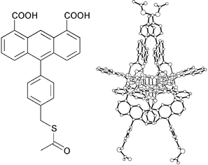 Graphical abstract: Site-specific ligation of anthracene-1,8-dicarboxylates to an Mn12 core: a route to the controlled functionalisation of single-molecule magnets