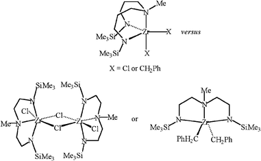 Graphical abstract: A new diamido-amine ligand based on three-carbon atom “arms”: synthesis, structures and polymerisation capability of zirconium derivatives of MeN(CH2CH2CH2NSiMe3)2