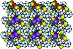 Graphical abstract: Potassium–thiacalix[8]arene assembly: structure and guest sorption profiles