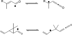 Graphical abstract: α,β-Unsaturated and cyclopropyl acyl radicals, and their ketene alkyl radical equivalents. Ring synthesis and tandem cyclisation reactions