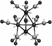 Graphical abstract: Experimental and theoretical study of intramolecular exchange in Ir2Rh2(CO)12 and Ir4(CO)11(µ-SO2)