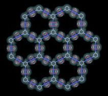 Graphical abstract: Rational synthesis of a two-dimensional honeycomb structure based on a paramagnetic paddlewheel diruthenium complex
