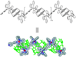 Graphical abstract: The construction of a supramolecular polymeric rotaxane from bipyridine-ruthenium and cyclodextrin