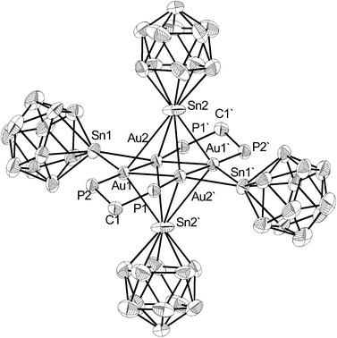 Graphical abstract: Formation of novel anionic gold–tin cluster compounds