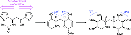 Graphical abstract: A general, two-directional approach to aza-C-(1 → 1)-linked disaccharide mimetics