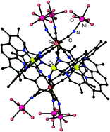 Graphical abstract: The step-wise assembly of an undecanuclear heterotrimetallic cyanide cluster
