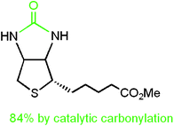 Graphical abstract: Preparation of biotin derivatives by catalytic oxidative carbonylation of diamines
