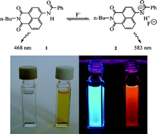Graphical abstract: A ratiometric fluorescent chemosensor for fluoride ions based on a proton transfer signaling mechanism