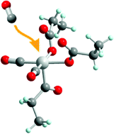 Graphical abstract: Ethene hydroformylation with CO/H2O: nucleophilic attack by water on to a terminal CO of a Ru(ii) acylcarbonyl complex